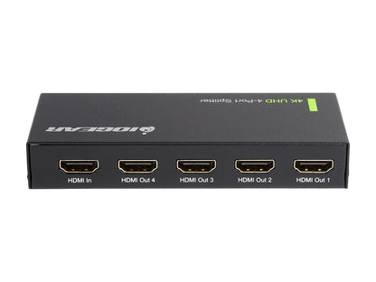 IOGEAR 4K Ultra HD 4-Port Splitter with HDMI GHSP8424