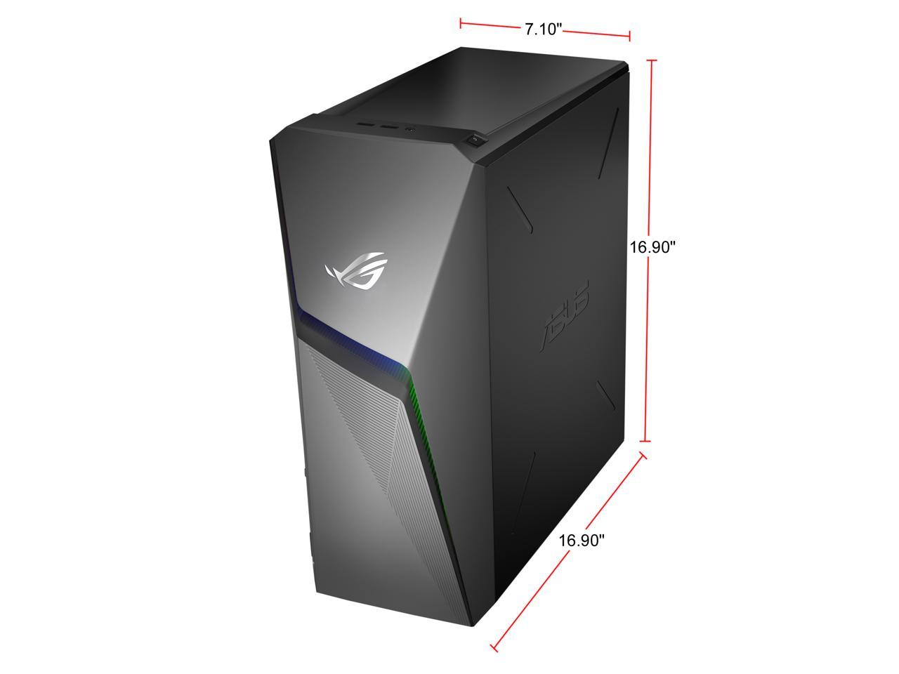 ROG Strix GL10DH Gaming Desktop PC, AMD Ryzen 7 3700X, GeForce GTX 1660 Ti, 16 GB DDR4 RAM, 512 GB SSD, Wi-Fi 5, Windows 10 Home, GL10DH-AH762