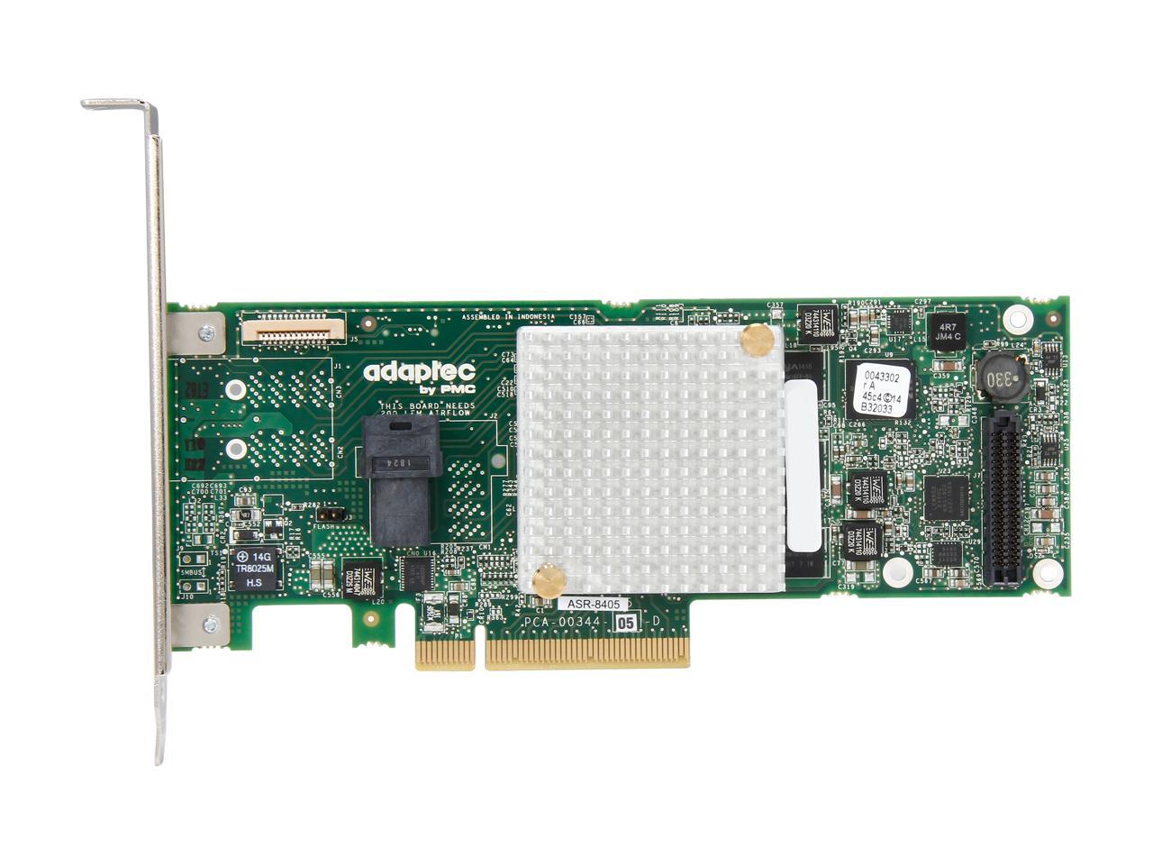 Adaptec 8405 (2277600-R) PCI-Express 3.0 x8 High Port Count SAS / SATA RAID Adapters