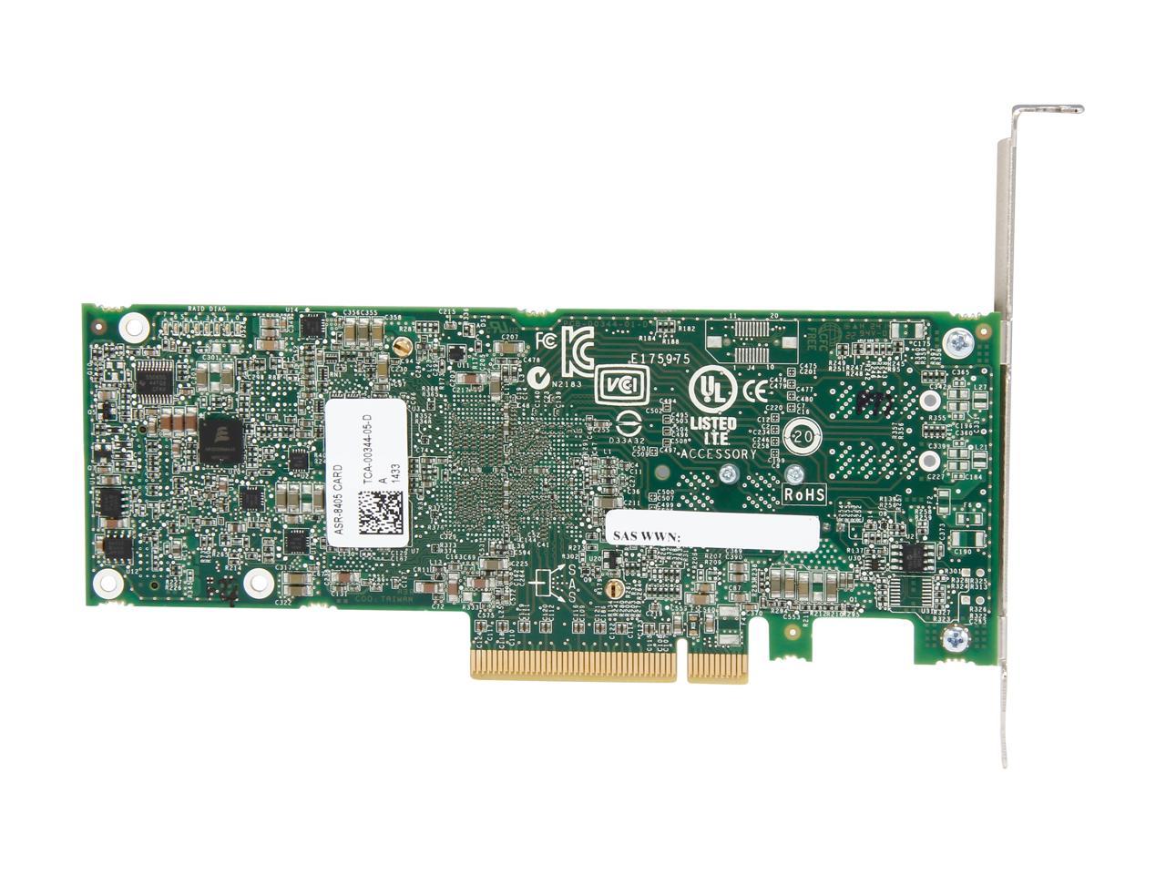 Adaptec 8405 (2277600-R) PCI-Express 3.0 x8 High Port Count SAS / SATA RAID Adapters