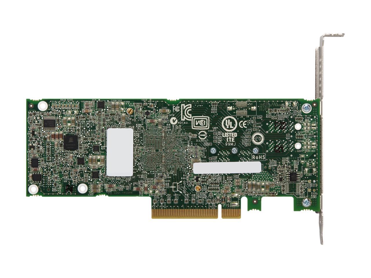 Adaptec 8805 (2277500-R) PCI-Express 3.0 x8 SATA / SAS High Port Count SAS / SATA RAID Adapters