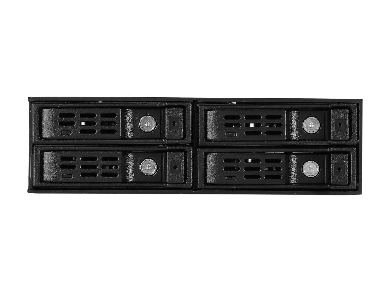 Athena Power BP-SAC1425AVL12 MIni-SAS 12Gb/s Internal Hot-Swap Backplane Module: 4 x 2.5" SAS / SATA SSD / HDD (Up to 15mm Height) in 5.25" Drive Bay - OEM