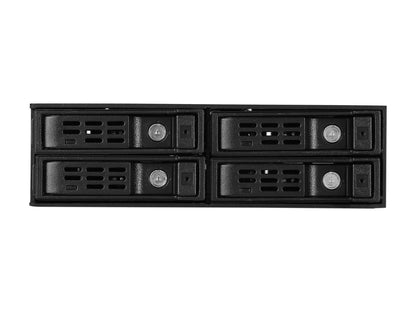 Athena Power BP-SAC1425AVL12 MIni-SAS 12Gb/s Internal Hot-Swap Backplane Module: 4 x 2.5" SAS / SATA SSD / HDD (Up to 15mm Height) in 5.25" Drive Bay - OEM