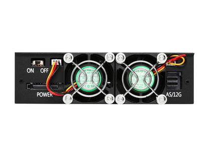 Athena Power BP-SAC1425AVL12 MIni-SAS 12Gb/s Internal Hot-Swap Backplane Module: 4 x 2.5" SAS / SATA SSD / HDD (Up to 15mm Height) in 5.25" Drive Bay - OEM