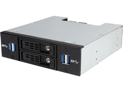 Athena Power BP-1225U32SAC USB 3.0 Super Speed 5.25" Drive Bay Extended Backplane Module