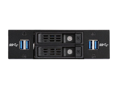 Athena Power BP-1225U32SAC USB 3.0 Super Speed 5.25" Drive Bay Extended Backplane Module