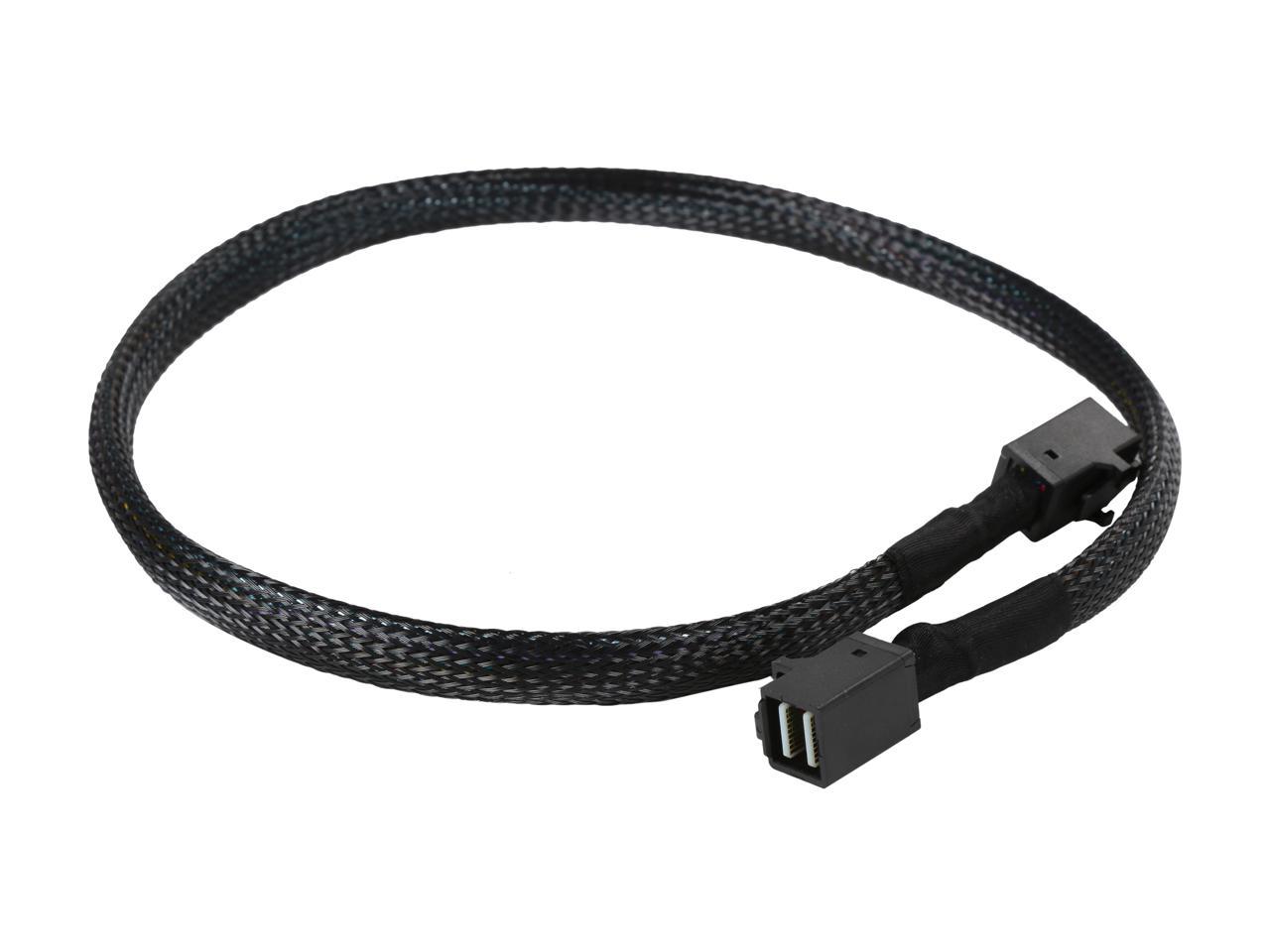 Athena Power GPU Server 12G Data Cable for RM-4UG4243HE12 0.5M Mini SAS SFF8643 to SFF8643 Internal Cable (CABLE-MS8643INT20)