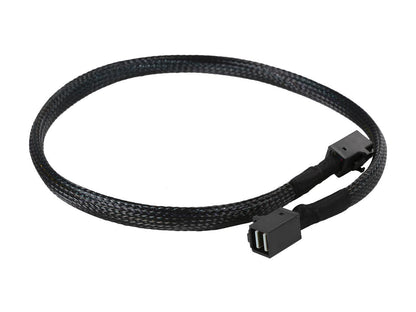 Athena Power GPU Server 12G Data Cable for RM-4UG4243HE12 0.5M Mini SAS SFF8643 to SFF8643 Internal Cable (CABLE-MS8643INT20)