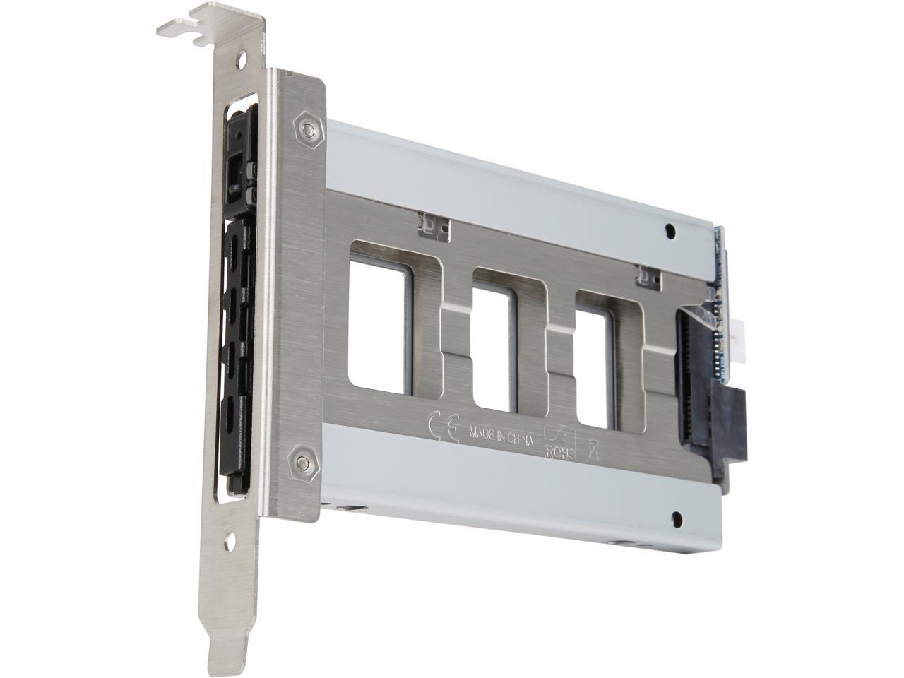 Athena Power BP-SP127SAC a PCI Slot to 1 x 2.5" SSD / HDD Hot-Swap SAS / SATA Backplane Module - Transfer Rate Up to 6 Gbps SAS (I, II) / SATA (I, II, III) - Drive Thickness Up to 7mm - OEM
