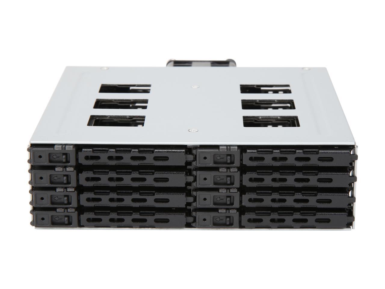 Athena Power BP-15827SAC an 1 x 5.25" External Drive Bay to 8 x 2.5" SSD / HDD Hot-Swap SAS / SATA Backplane Module - Transfer Rate Up to 6 Gbps SAS (I, II) / SATA (I, II, III) - Drive Thickness Up to 7mm - OEM