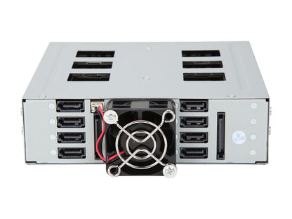 Athena Power BP-15827SAC an 1 x 5.25" External Drive Bay to 8 x 2.5" SSD / HDD Hot-Swap SAS / SATA Backplane Module - Transfer Rate Up to 6 Gbps SAS (I, II) / SATA (I, II, III) - Drive Thickness Up to 7mm - OEM