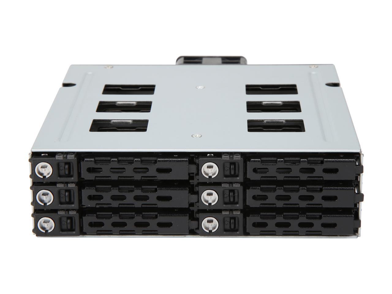 Athena Power BP-15629SAC an 1 x 5.25" External Drive Bay to 6 x 2.5" SSD / HDD Hot-Swap SAS / SATA Backplane Module - Transfer Rate Up to 6 Gbps SAS (I, II) / SATA (I, II, III) - OEM