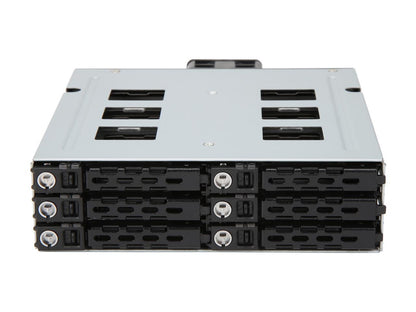 Athena Power BP-15629SAC an 1 x 5.25" External Drive Bay to 6 x 2.5" SSD / HDD Hot-Swap SAS / SATA Backplane Module - Transfer Rate Up to 6 Gbps SAS (I, II) / SATA (I, II, III) - OEM