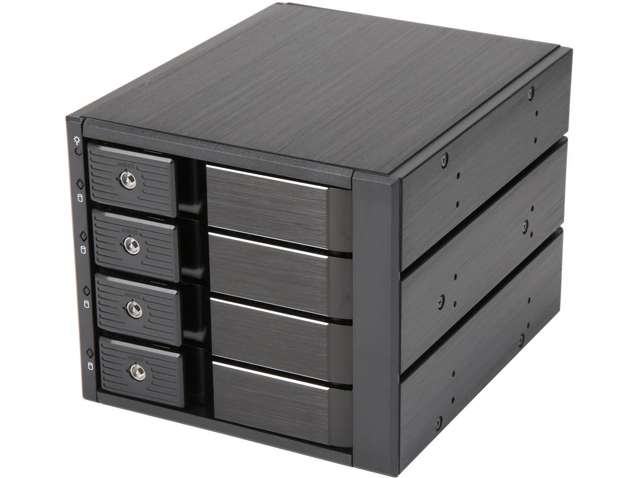 Athena Power BP-TLA3141SAS12 12 Gbps Mini-SAS HD Hot-Swap SAS / SATA 3.5" HDD Internal Hard Drive Backplane Module - OEM