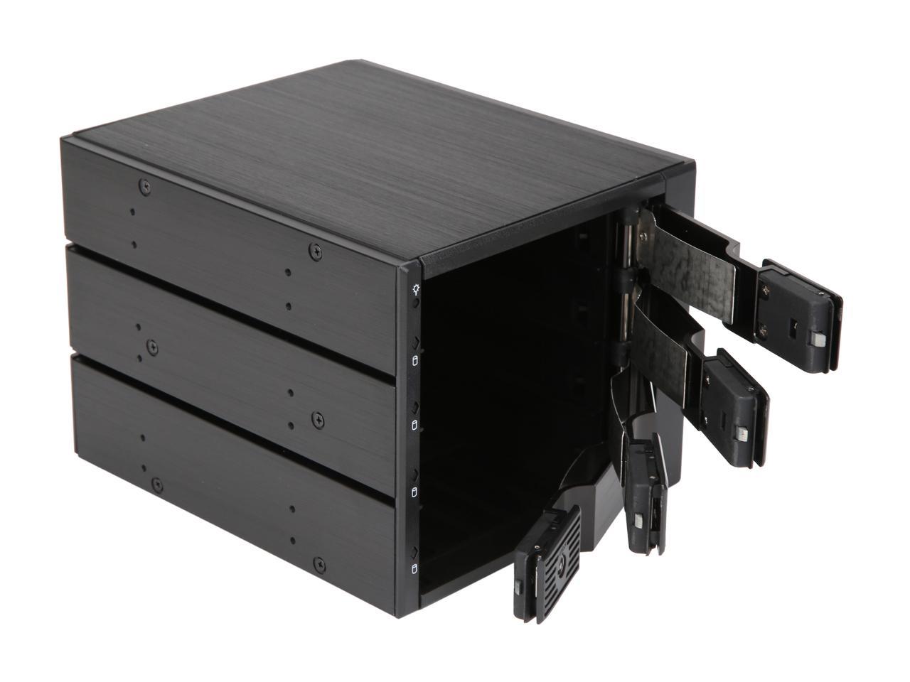 Athena Power BP-TLA3141SAS12 12 Gbps Mini-SAS HD Hot-Swap SAS / SATA 3.5" HDD Internal Hard Drive Backplane Module - OEM