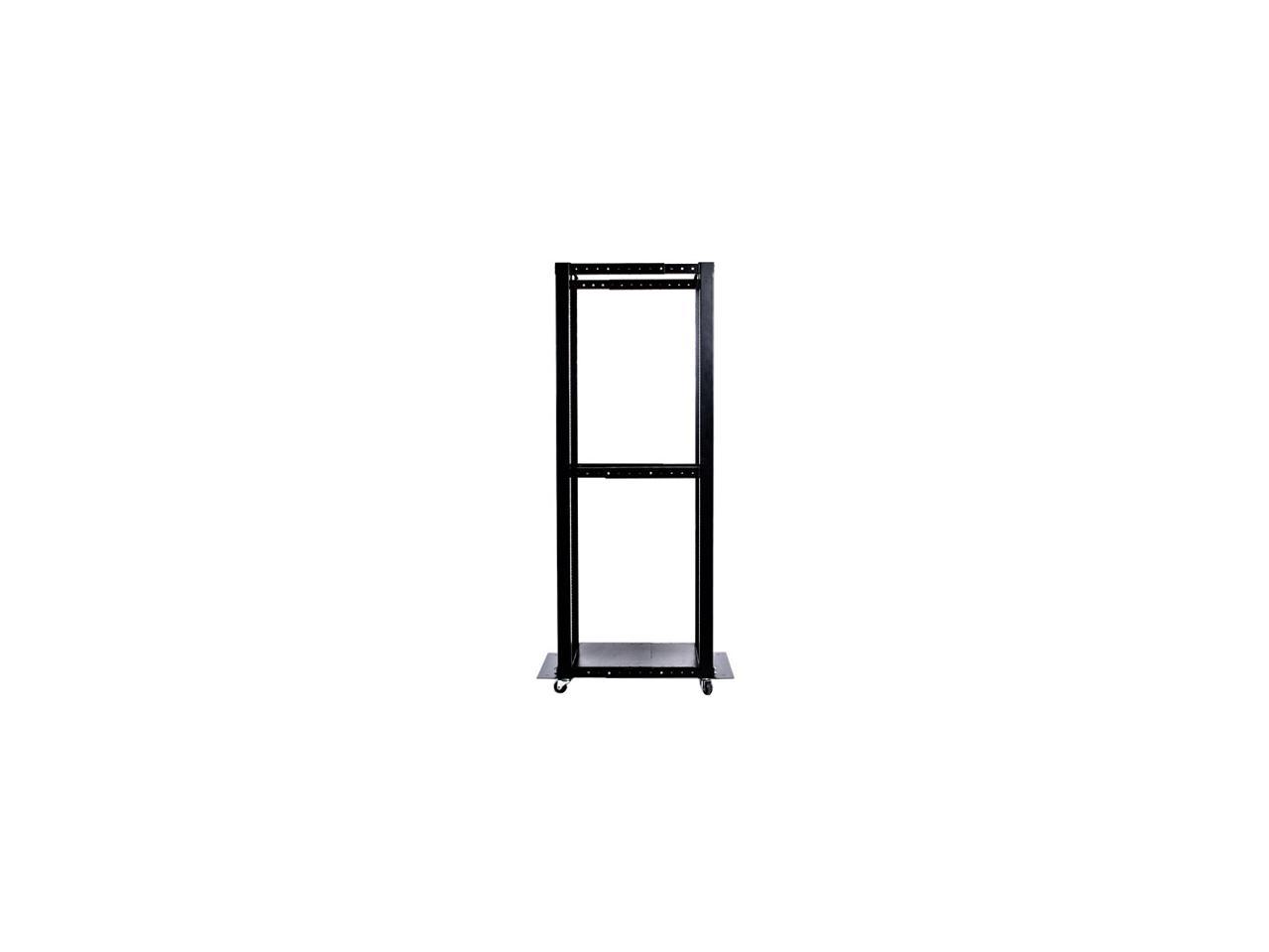 StarTech.com 4POSTRACKBK 42U Adjustable 4 Post Open Server Equipment Rack Cabinet - 42U Open Frame Rack Server Cabinet - Four Post Rack