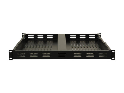 StarTech.com ADJSHELF 1U Adjustable Mounting Depth Vented Rack Mount Shelf - 175 lbs / 80 kg - Fixed Server Rack Shelf