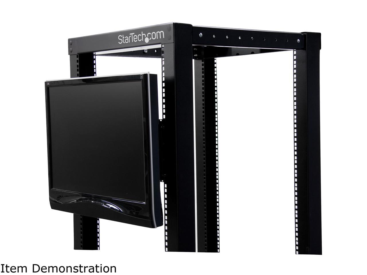 StarTech.com RKLCDBK 4U Universal VESA LCD Monitor Mounting Bracket for 19in Rack or Cabinet
