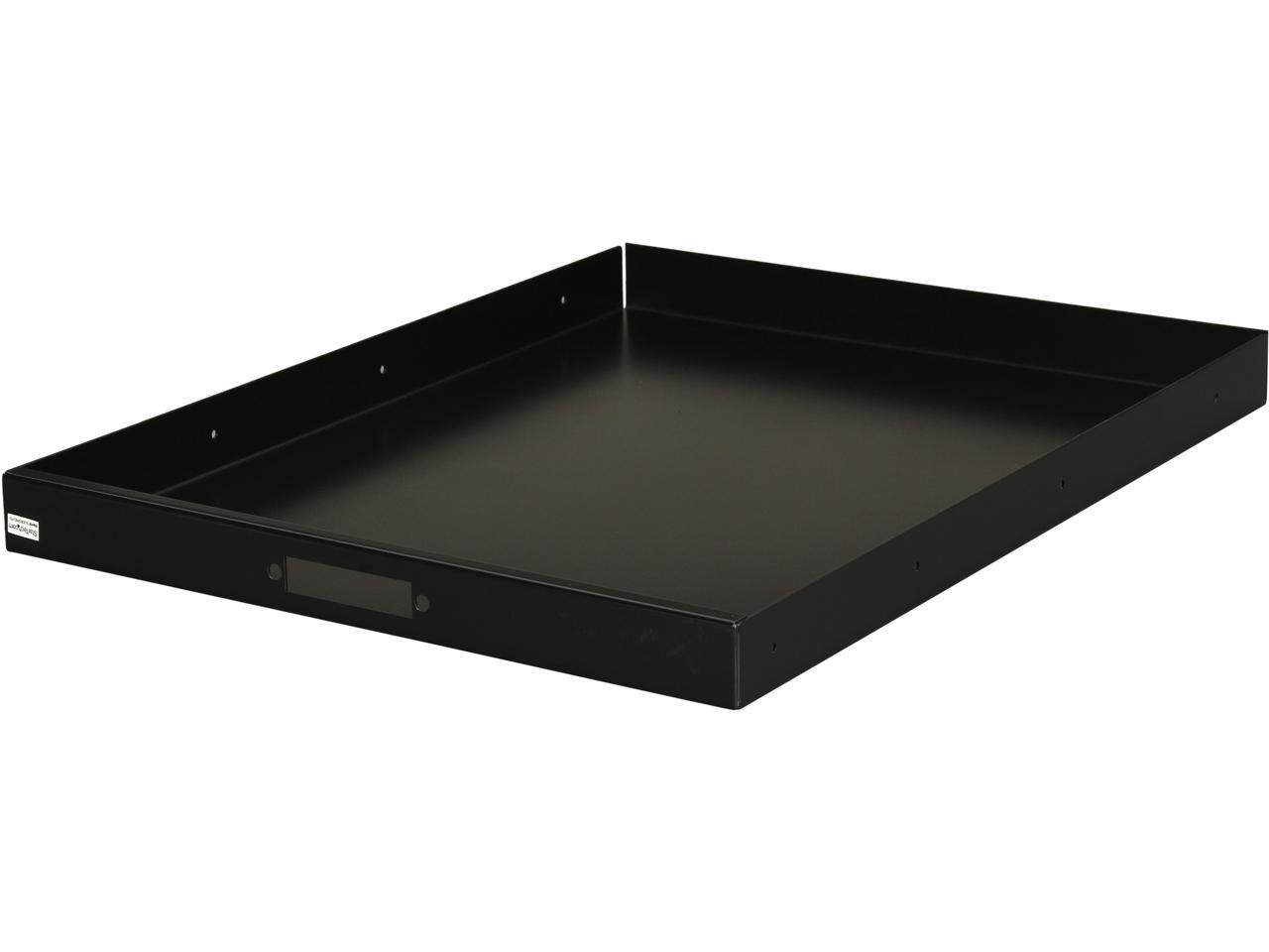 StarTech SLIDESHELFD 22in Black Deep Sliding Server Rack Cabinet Shelf