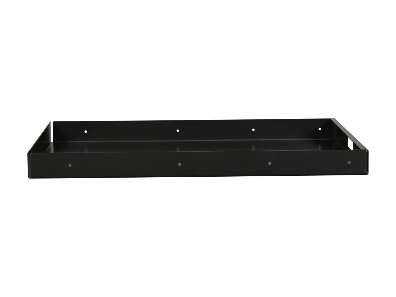 StarTech SLIDESHELFD 22in Black Deep Sliding Server Rack Cabinet Shelf