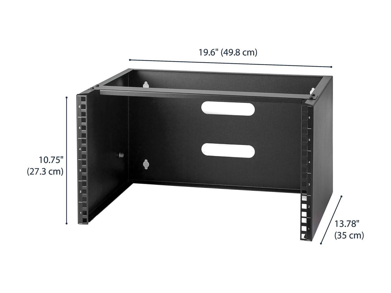 StarTech.com WALLMOUNT6 12 in Deep Wall Mounting Bracket for Patch Panel - Wall Mount Bracket - 6U
