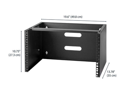 StarTech.com WALLMOUNT6 12 in Deep Wall Mounting Bracket for Patch Panel - Wall Mount Bracket - 6U
