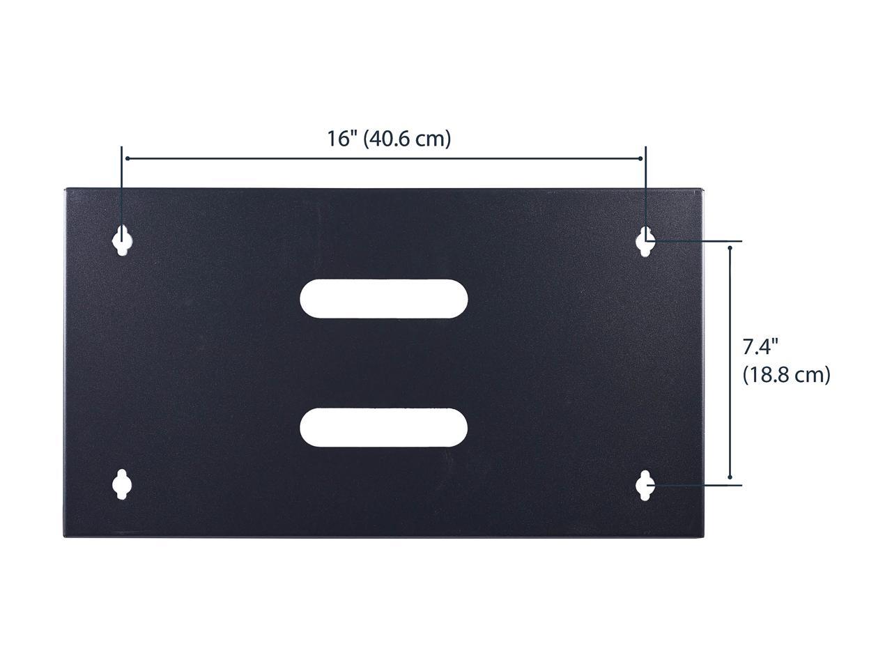 StarTech.com WALLMOUNT6 12 in Deep Wall Mounting Bracket for Patch Panel - Wall Mount Bracket - 6U