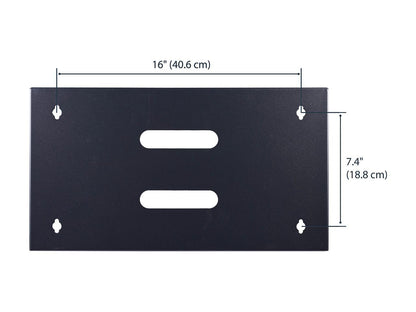 StarTech.com WALLMOUNT6 12 in Deep Wall Mounting Bracket for Patch Panel - Wall Mount Bracket - 6U