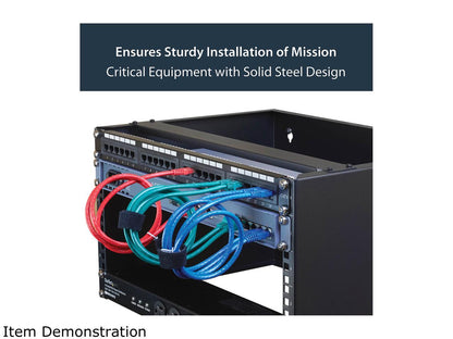 StarTech.com WALLMOUNT6 12 in Deep Wall Mounting Bracket for Patch Panel - Wall Mount Bracket - 6U