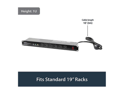 StarTech.com RKPW161915A 19in 1U Rackmount 16 Outlet PDU Power Distribution Unit 125V 15A (12A UL)