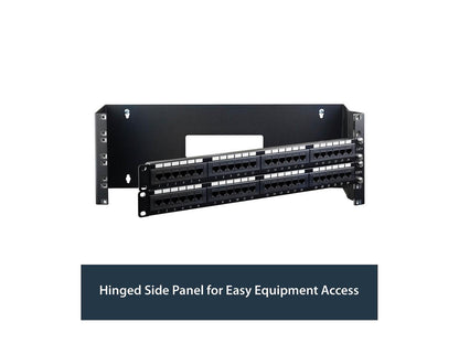 StarTech.com WALLMOUNTH4 4U 19in Hinged Wall Mounting Bracket for Patch Panels