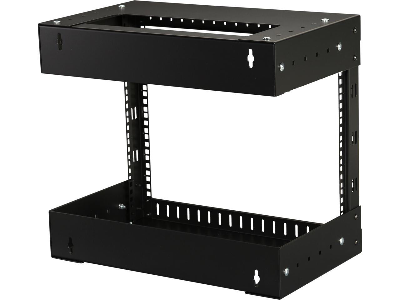StarTech.com RK812WALLOA 8U Open Frame Wall Mount Equipment Rack - Adjustable Depth