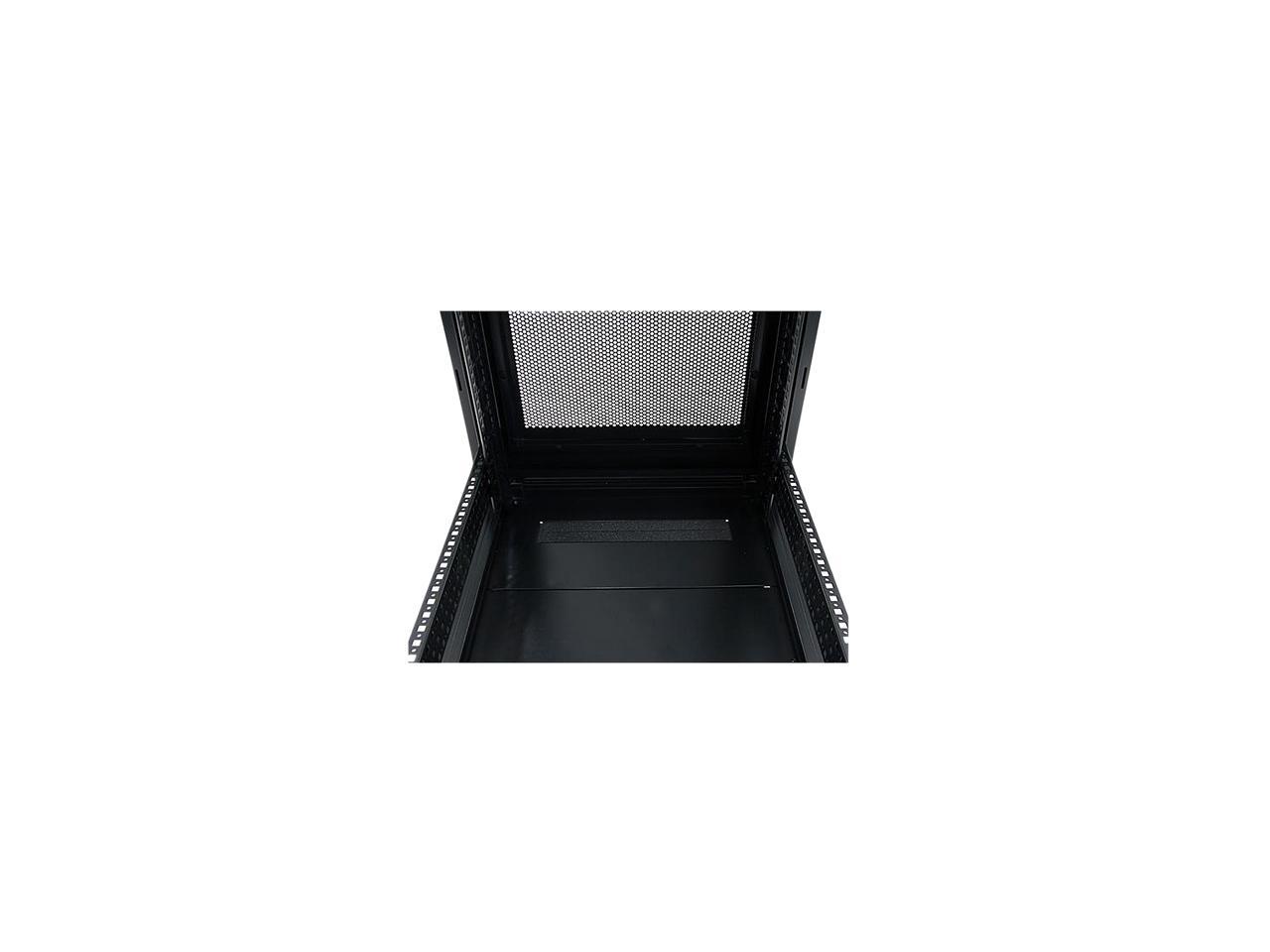 StarTech.com RK1236BKF Portable Server Rack Cabinet - 12U Server Rack - 36 in - with Glass Door - Network Cabinet - Rolling Server Rack with Casters