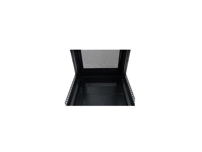 StarTech.com RK1236BKF Portable Server Rack Cabinet - 12U Server Rack - 36 in - with Glass Door - Network Cabinet - Rolling Server Rack with Casters