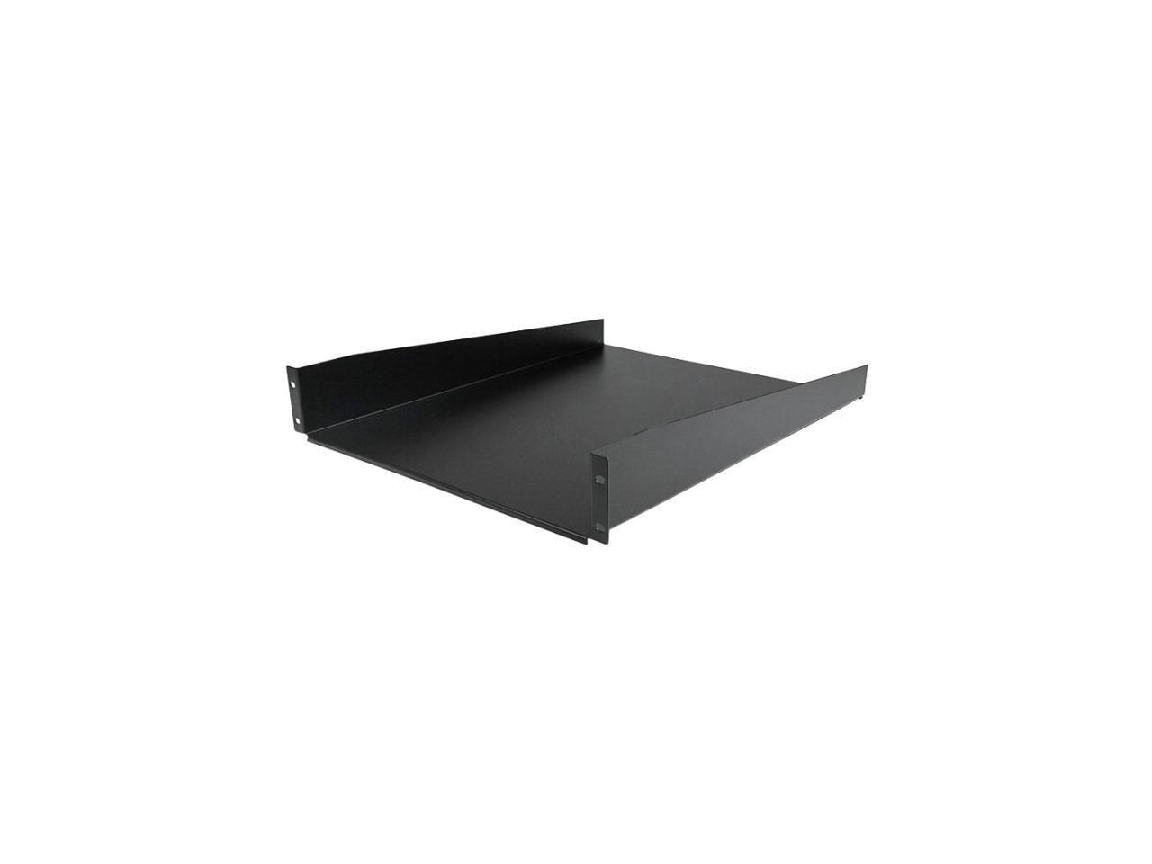 StarTech.com 2U 22in Rack Mount Cantilever Shelf - Fixed Server Rack Cabinet Shelf - 50lbs / 22kg