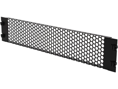 StarTech RKPNLTL2UV StarTech.com Blanking Panel - 2U - Vented - 19 in - Tool-less - Steel - Black - TAA Compliant - Blank Rack Panel - Filler Panel