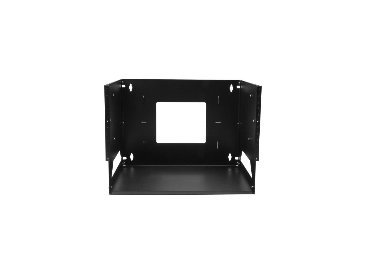 StarTech.com 4U Wall-Mount Server Rack with Built-in Shelf - Solid Steel - Adjustable Depth 12in to 18in