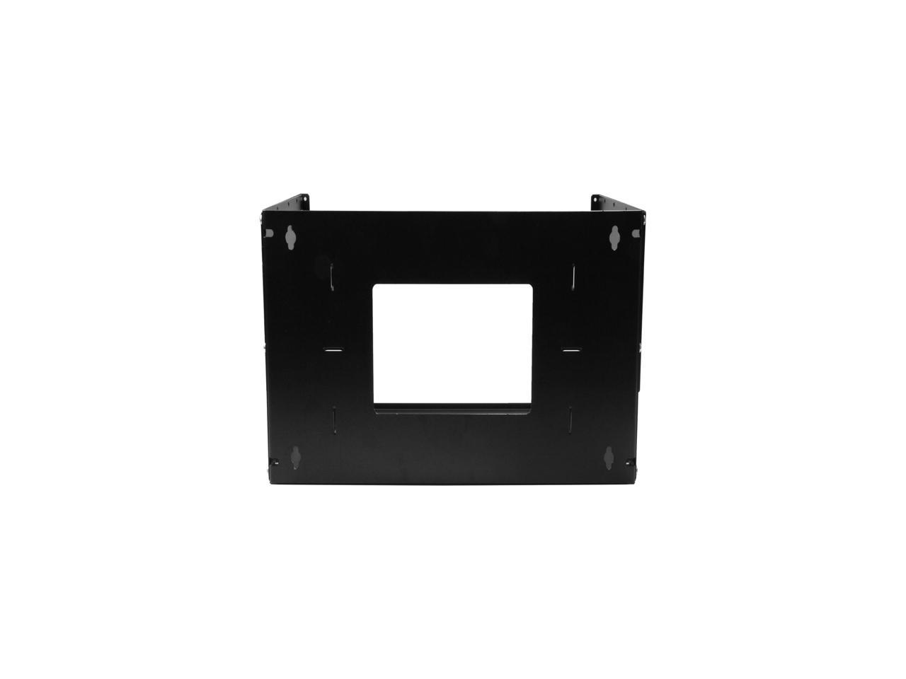 StarTech.com 4U Wall-Mount Server Rack with Built-in Shelf - Solid Steel - Adjustable Depth 12in to 18in
