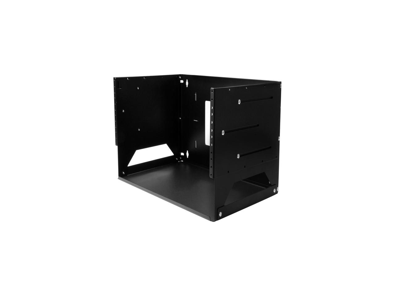 StarTech.com 4U Wall-Mount Server Rack with Built-in Shelf - Solid Steel - Adjustable Depth 12in to 18in
