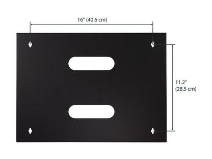 StarTech.com WALLMOUNT8 8U Wall-Mount Bracket for Shallow Rack-Mount Equipment - Solid Steel - 8U