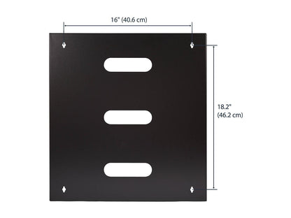 StarTech.com WALLMNT12 12U Wall-Mount Bracket for Shallow Rack-Mount Equipment - Solid Steel - 12U