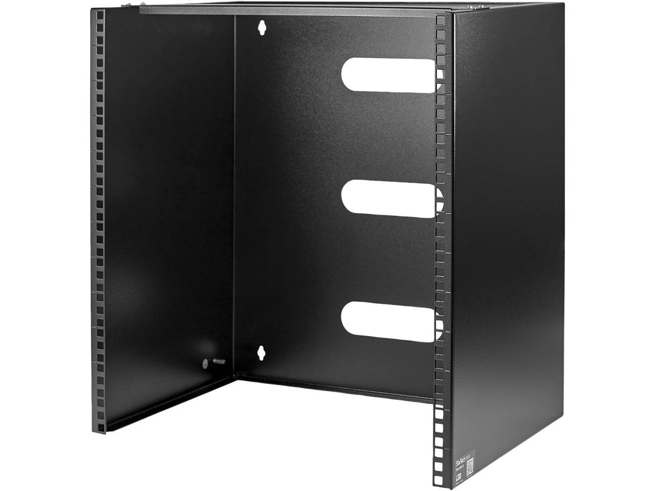 StarTech.com WALLMNT12 12U Wall-Mount Bracket for Shallow Rack-Mount Equipment - Solid Steel - 12U