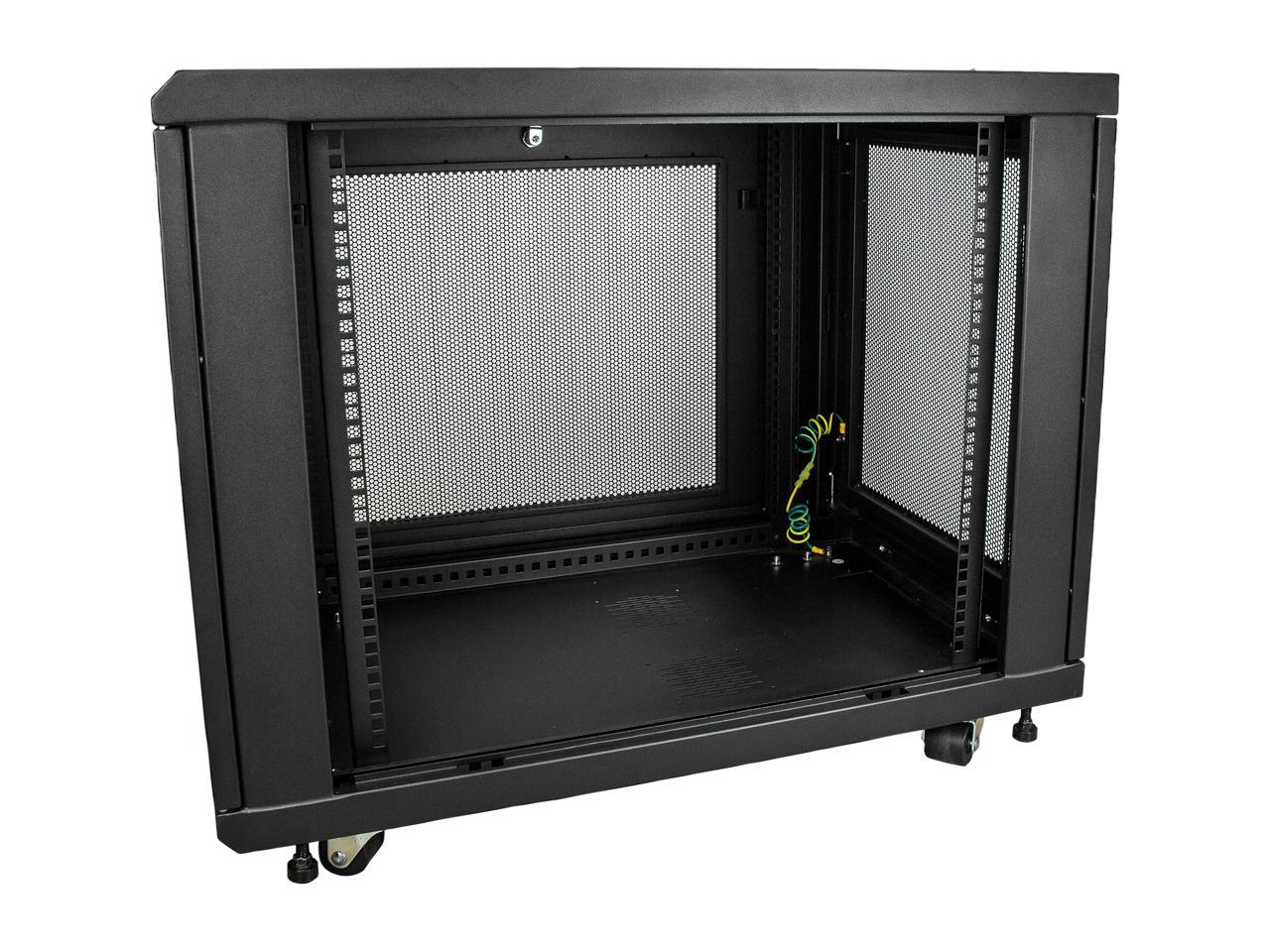 StarTech RK1233BKM StarTech.com Server Rack Cabinet - 12U - 31 in Deep Enclosure - Network Cabinet - Rack Enclosure Server Cabinet - Data Cabinet