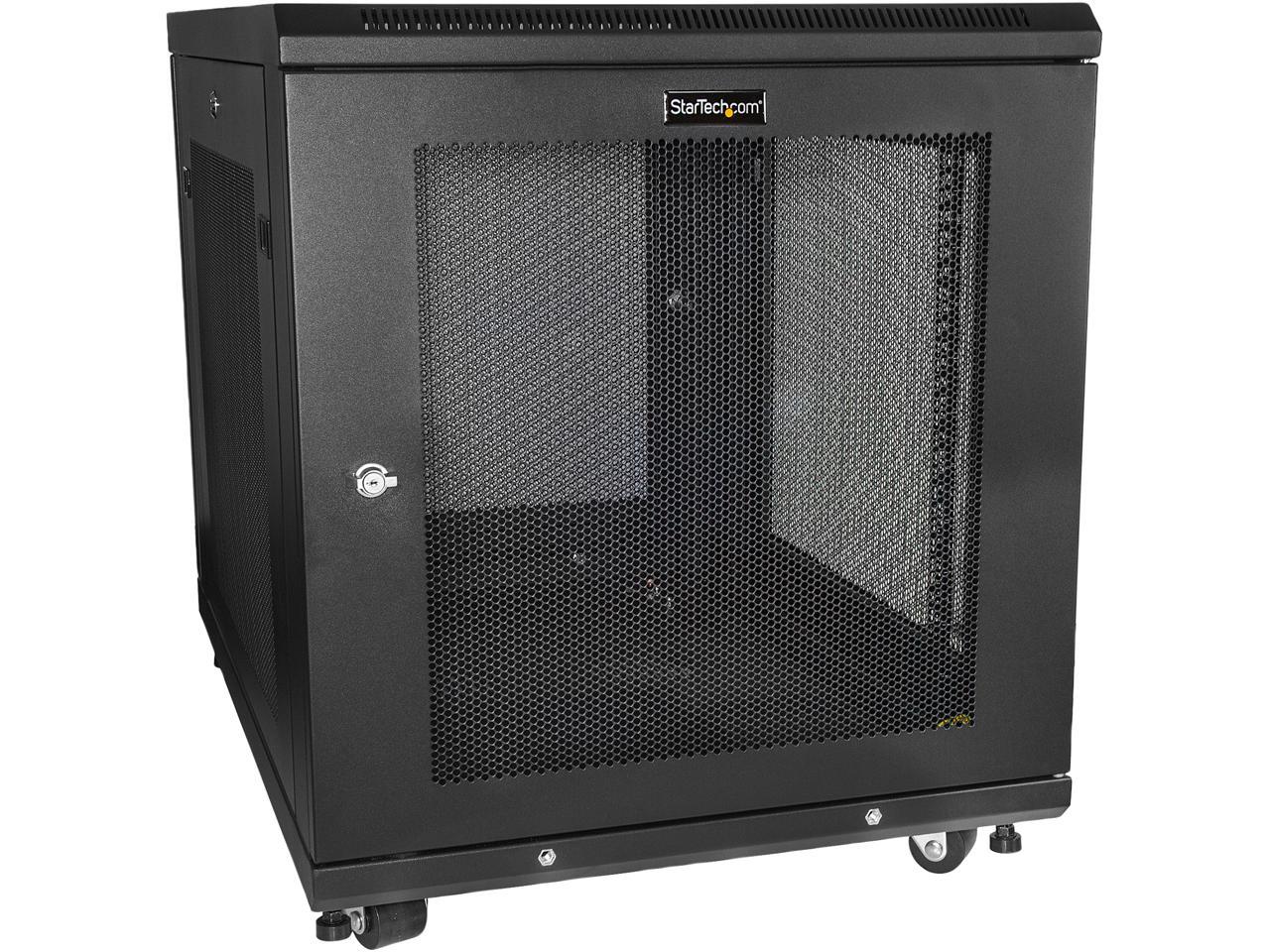 StarTech RK1233BKM StarTech.com Server Rack Cabinet - 12U - 31 in Deep Enclosure - Network Cabinet - Rack Enclosure Server Cabinet - Data Cabinet