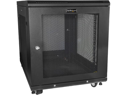 StarTech RK1233BKM StarTech.com Server Rack Cabinet - 12U - 31 in Deep Enclosure - Network Cabinet - Rack Enclosure Server Cabinet - Data Cabinet