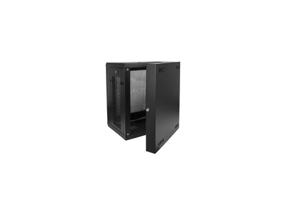 StarTech.com RK1224WALHM Wall Mount Server Rack Cabinet - 12U Rack - 24 In Deep - Hinged Enclosure - Wall Mount Rack - Server Cabinet