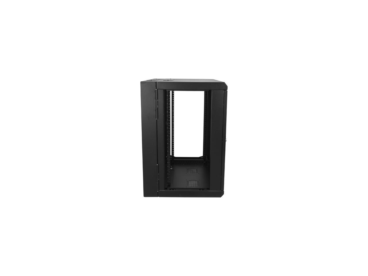 StarTech.com RK1224WALHM Wall Mount Server Rack Cabinet - 12U Rack - 24 In Deep - Hinged Enclosure - Wall Mount Rack - Server Cabinet