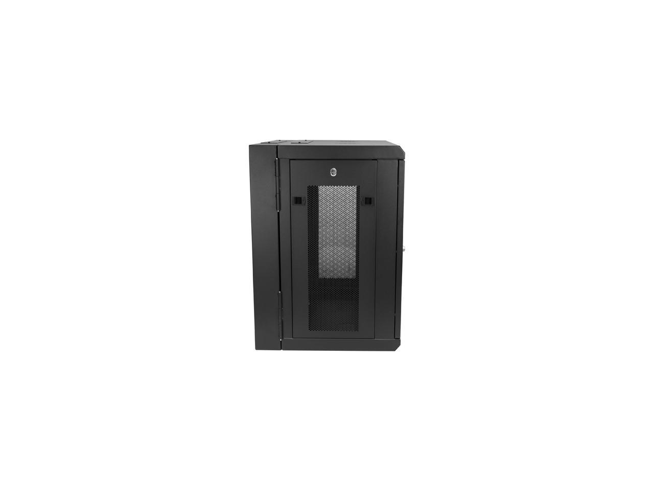 StarTech.com RK1224WALHM Wall Mount Server Rack Cabinet - 12U Rack - 24 In Deep - Hinged Enclosure - Wall Mount Rack - Server Cabinet