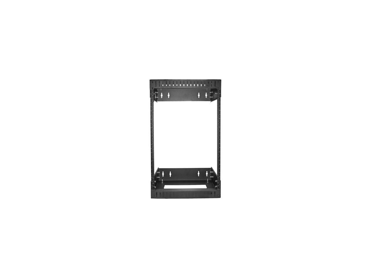 StarTech RK12WALLOA Wall Mount Server Rack - 12U Rack - 12 - 20 in Adjustable Depth - Open Frame - Network Rack - Computer Rack - Equipment Rack