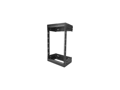 StarTech RK12WALLOA Wall Mount Server Rack - 12U Rack - 12 - 20 in Adjustable Depth - Open Frame - Network Rack - Computer Rack - Equipment Rack